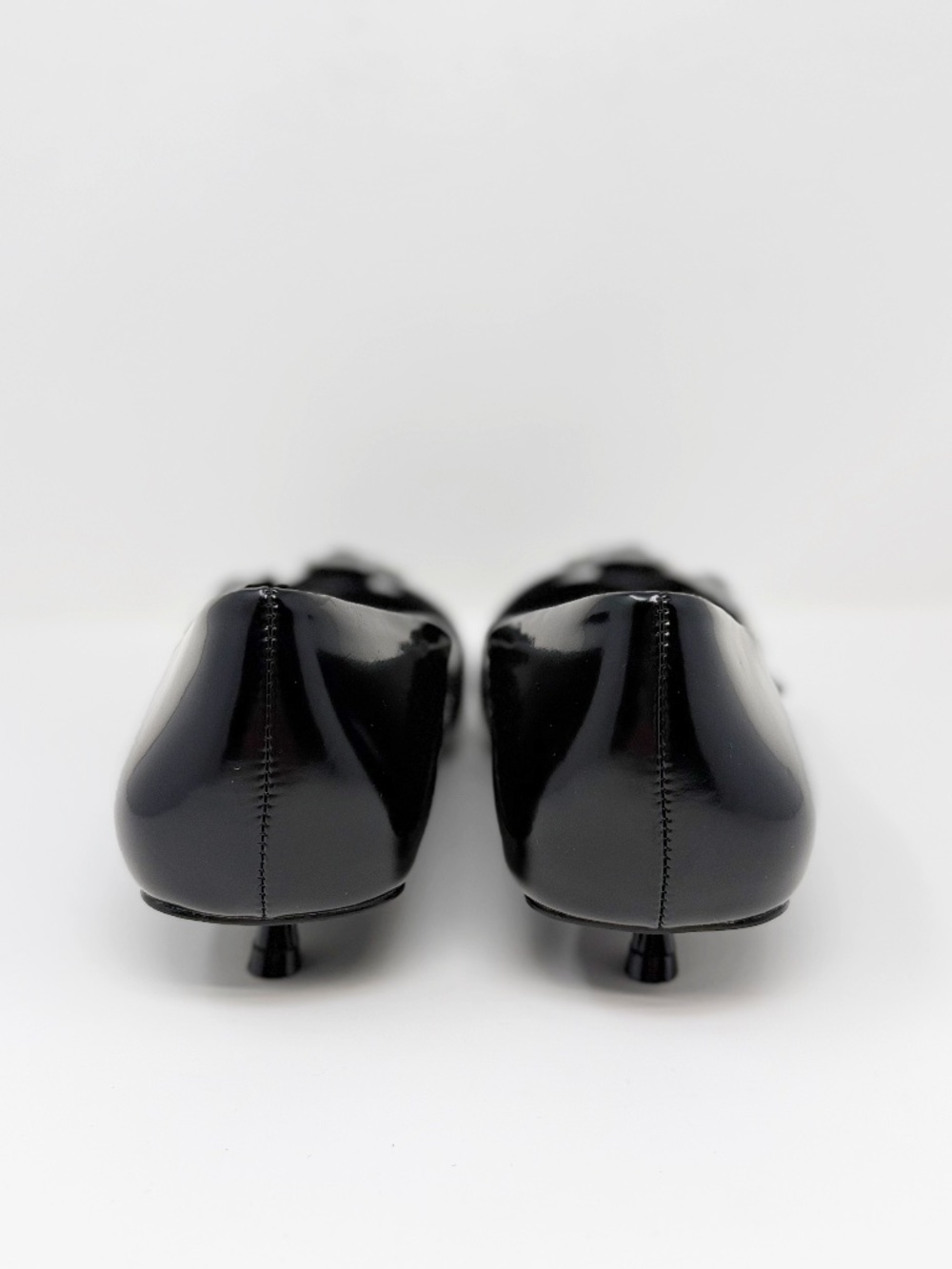 New Free People So 90s Kitten Heel Pump Black Sz 9 - Picture 5 of 14